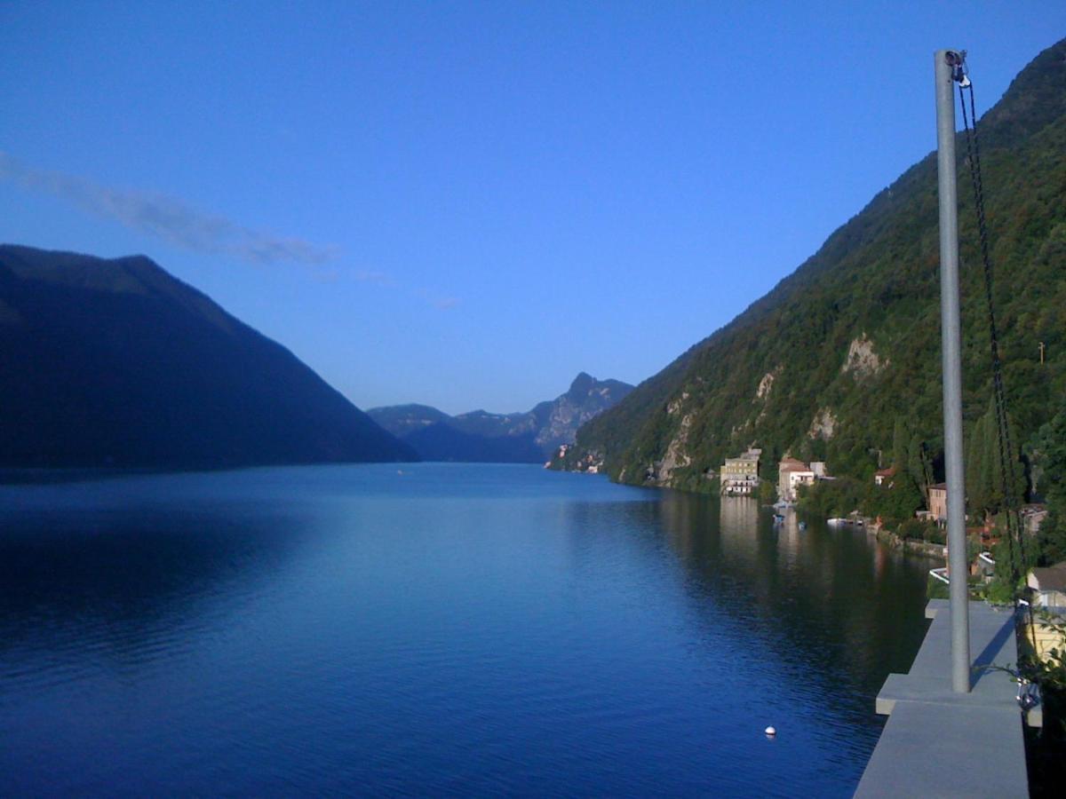 شقة Oria Lugano Lake, Il Nido Dell'Aquila المظهر الخارجي الصورة